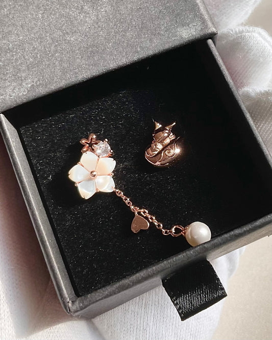 Yae Miko Mini Sakura Fox Earrings - Meowmeowgirl's Market