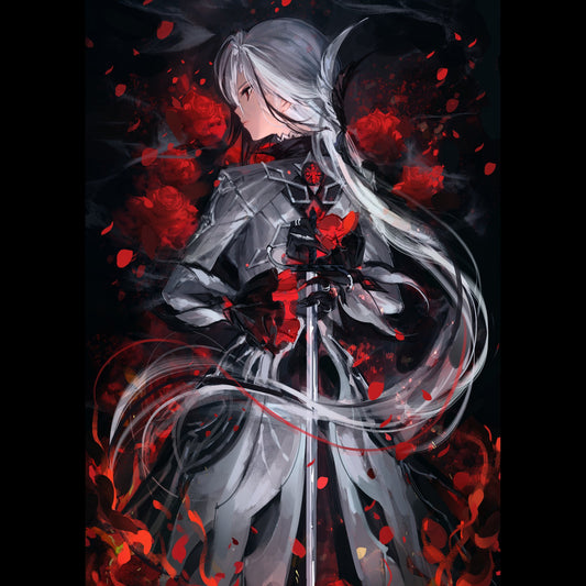 Arlecchino & Roses Posters - Meowmeowgirl's Market