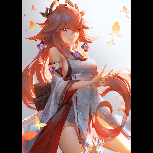 Yae & Butterflies Posters - Meowmeowgirl's Market