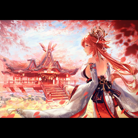 Yae Miko & Narukami Shrine Posters - Meowmeowgirl's Market