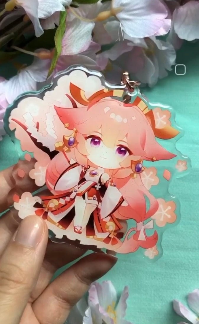 Yae Miko Jumbo Keychain - Meowmeowgirl's Market